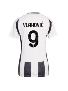 Juventus Dusan Vlahovic #9 Replika Hemmakläder Dam 2024-25 Kortärmad